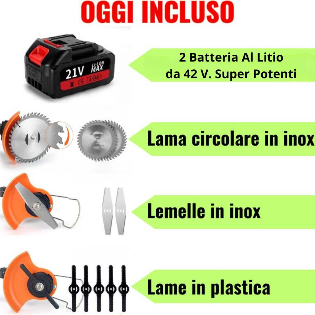 DECESPUGLIATORE CON 2 BATTERIE 3 in 1  | 2 Batterie | 60 % SCONTO | Spedizione Gratuita