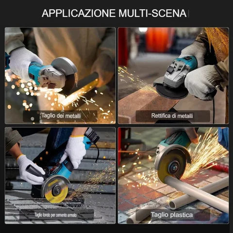 Smerigliatrice Angolare | Doppia Batteria e Due Dischi | 50% Sconto | Spedizione Gratuita