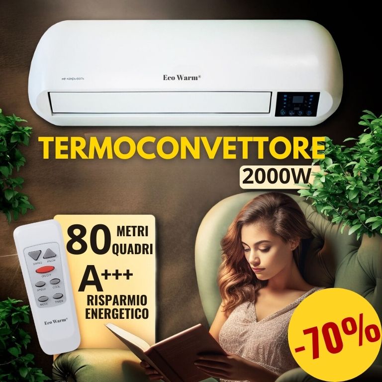CONVETTORE ARIA FRESCA E CALDA 3 in 1 2000 W: Rinfresca, Purifica, Riscalda