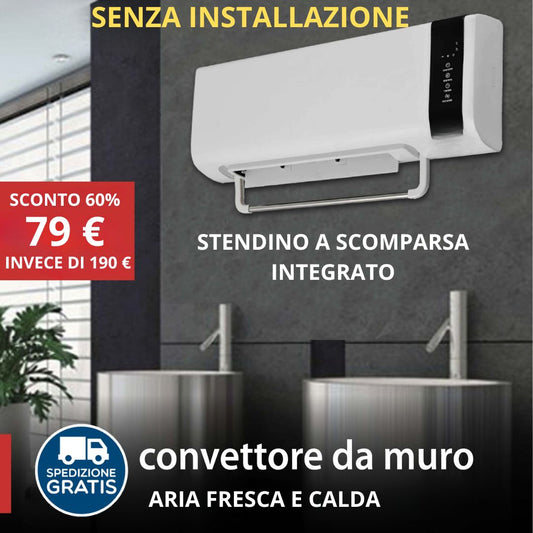 CONVETTORE ARIA FRESCA E CALDA 3 in 1 2000 W: Rinfresca, Purifica, Riscalda