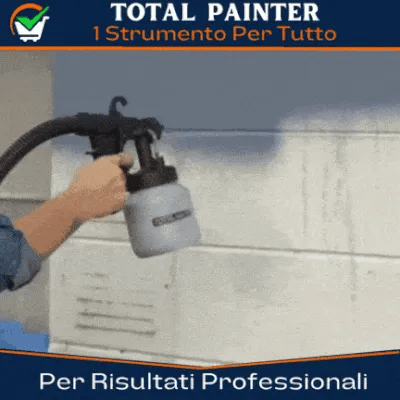 TOTAL PAINTER - KIT VERNICIATORE A SPRUZZO PROFESSIONALE - 60% SCONTO | Spedizione Gratuita