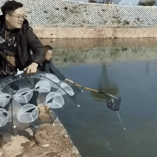 FISHING PRO : RETE DA PESCA PIEGHEVOLE | SCONTO 50% + SGABELLO OMAGGIO