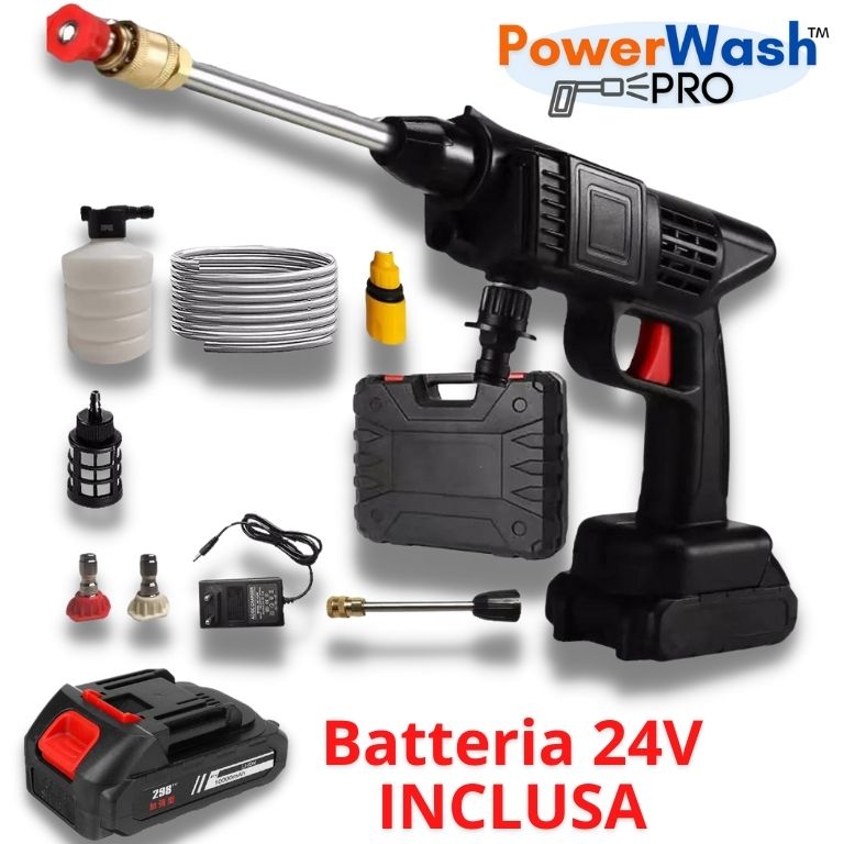 Pistola Idropulitrice a Batteria | Alta Pressione | 60% SCONTO