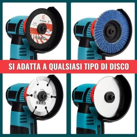 Smerigliatrice Angolare | Doppia Batteria e Due Dischi | 50% Sconto | Spedizione Gratuita